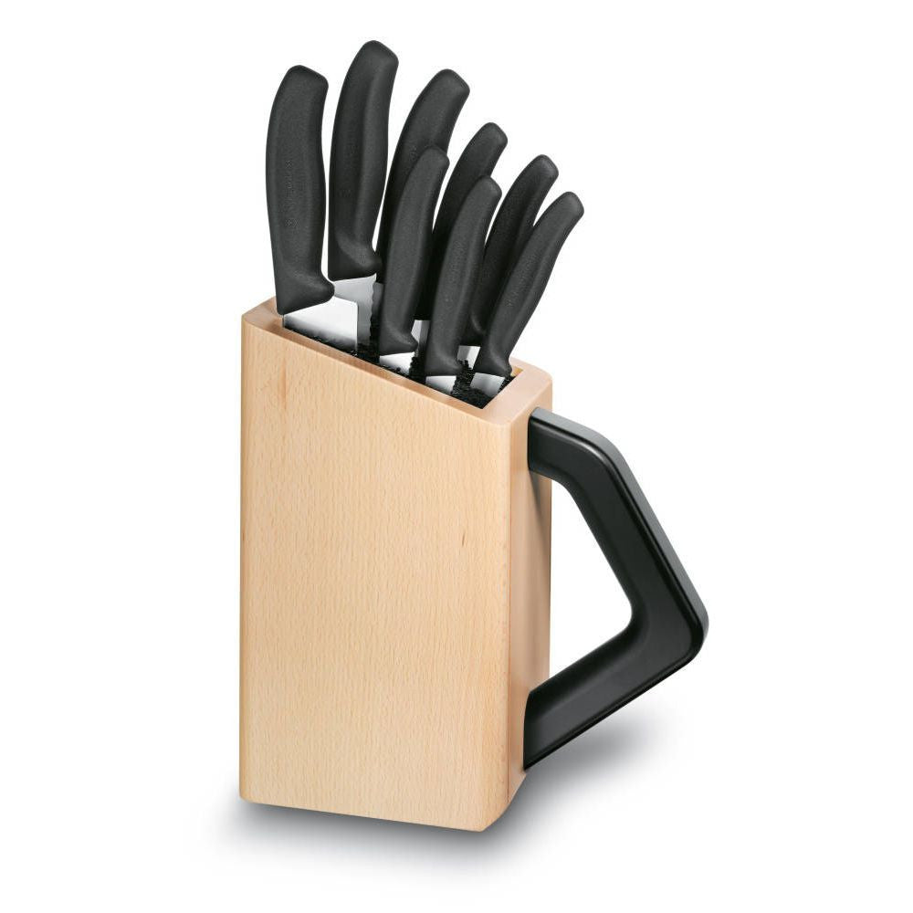 Swiss Classic Knife Block Set, 8 Pieces – Beechwood