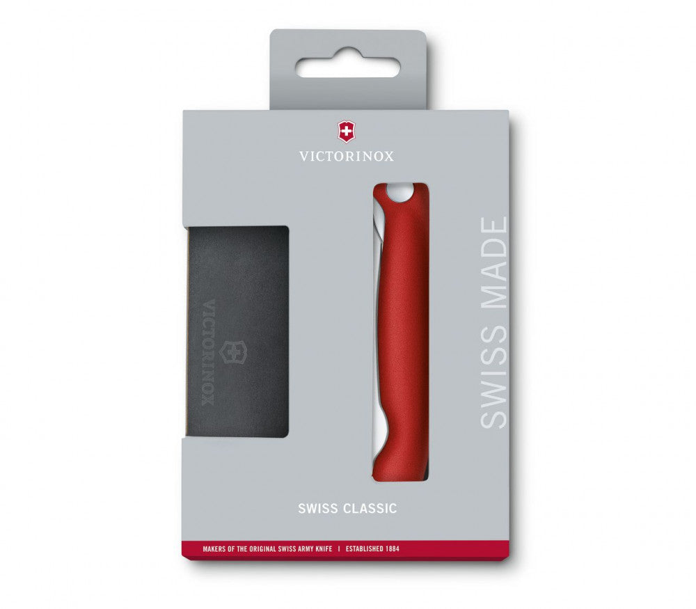 Swiss Classic Foldable Knife and Epicurean Cutting Board Set – Red