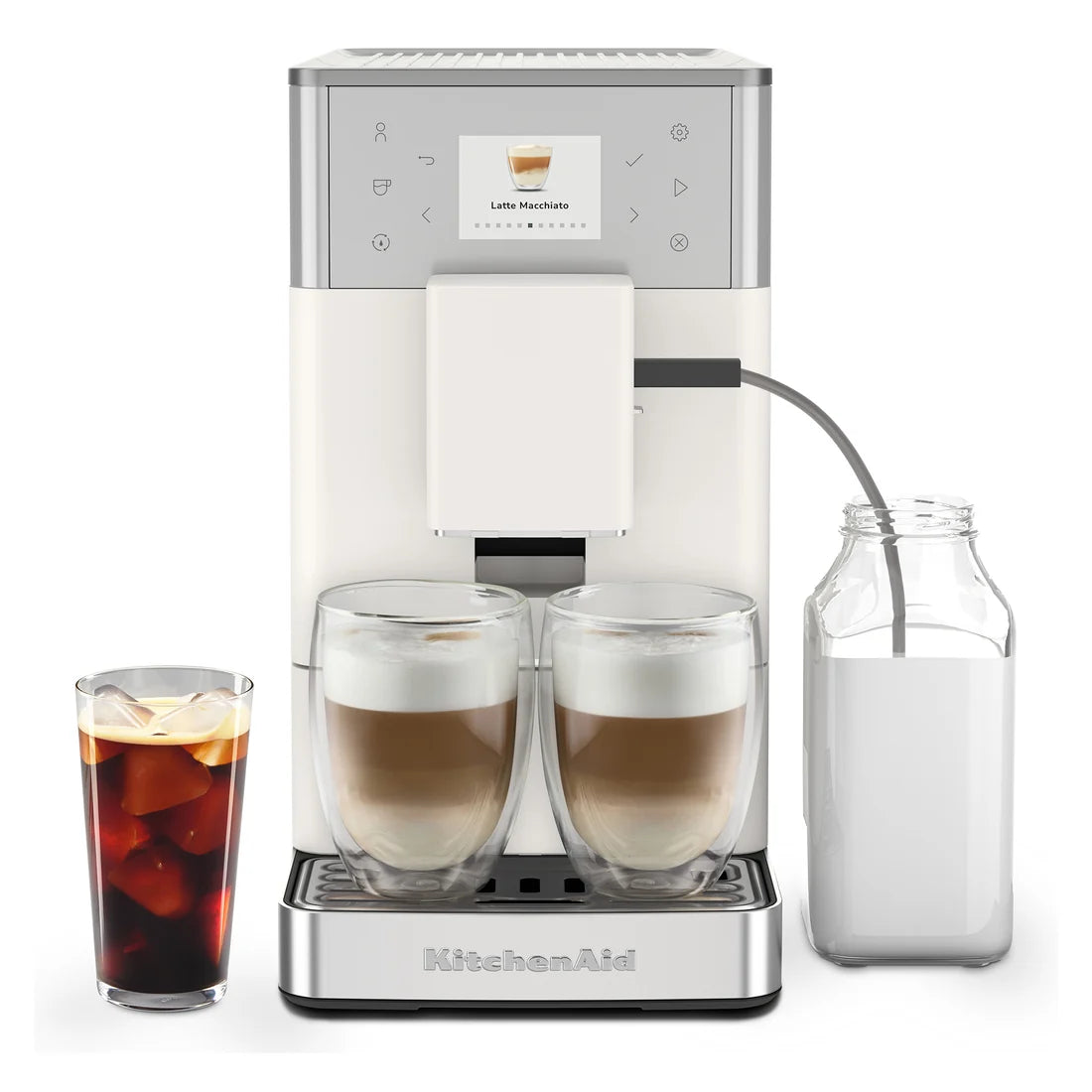 Automatyczny ekspres do kawy KF3 z programem kawy mrożonej – porcelanowa biel