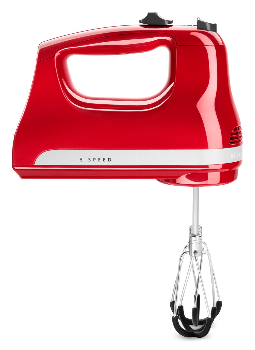Hand Mixer 6-speed with Flex Edge Beaters – Empire Red