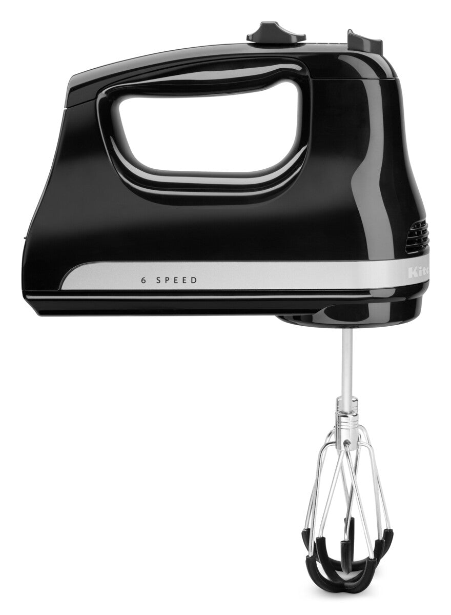 Hand Mixer 6-speed with Flex Edge Beaters – Onyx Black