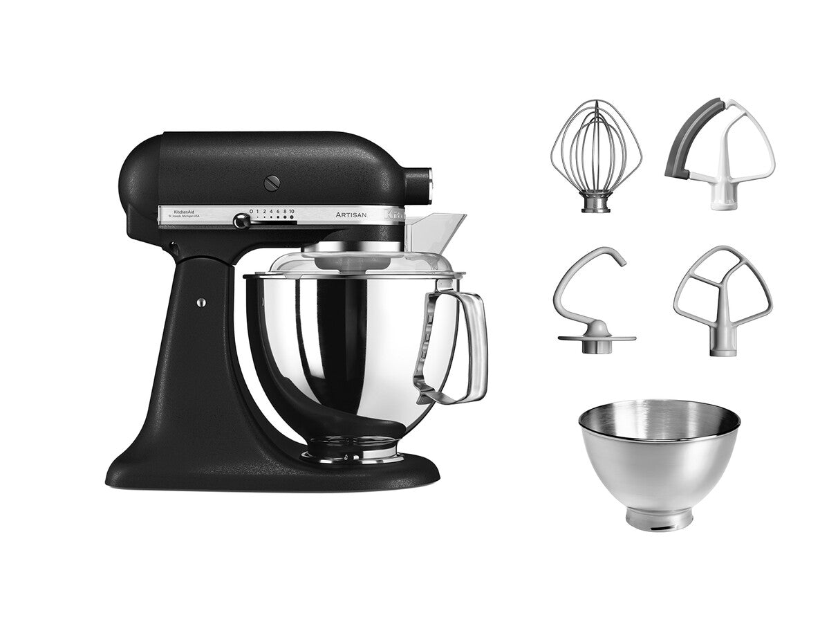 Premium Artisan Tilt-Head Stand Mixer 4.8L – Cast Iron Black