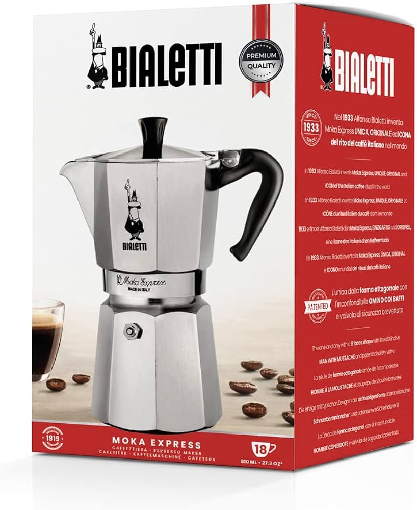 Moka Express Coffee Maker, 18 Cup