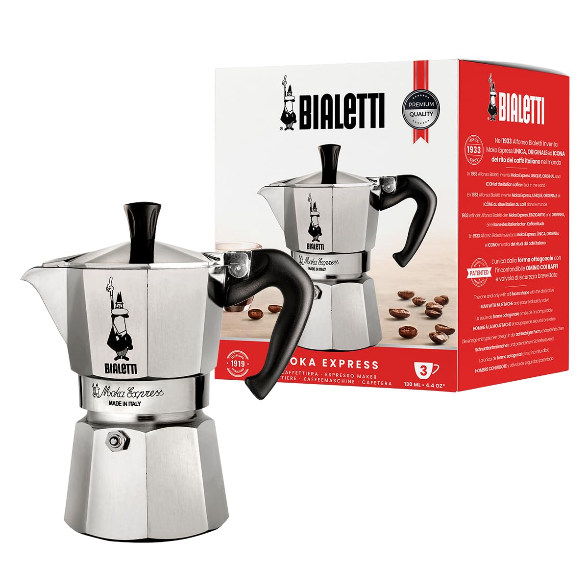 Moka Express Coffee Maker, 3 Cup