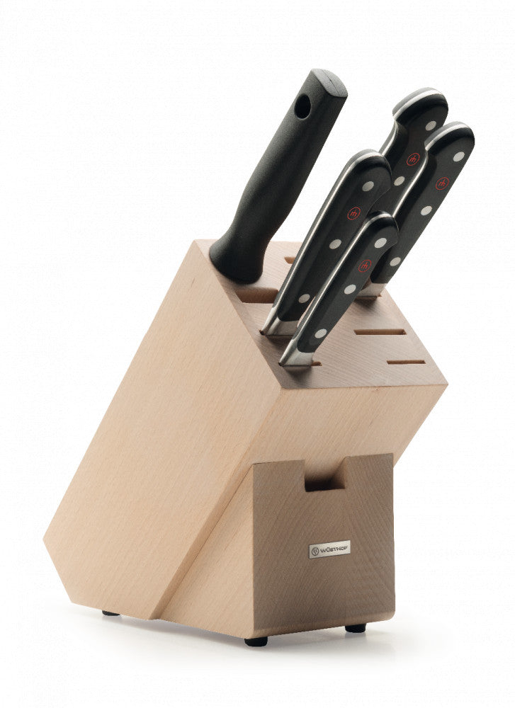 Classic Knife Block Set, 5 Pieces – Beechwood