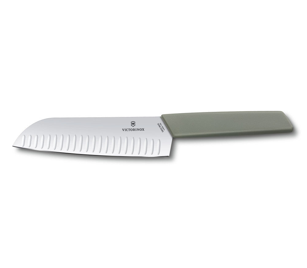 Swiss Modern Santoku Knife 17 cm – Green