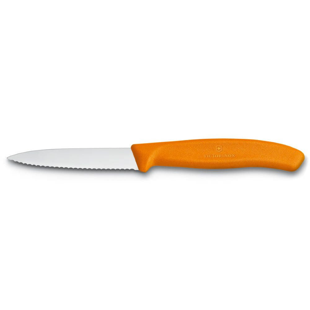 Swiss Classic Serrated Paring Knife, 8 cm – Orange