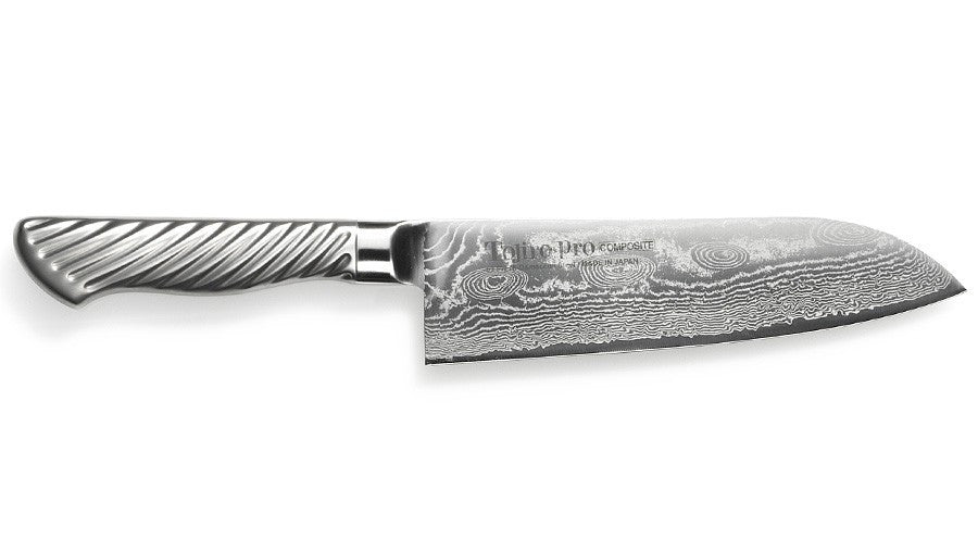 Pro Nickel Damascus Santoku 170 mm – Stainless Steel