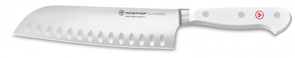Classic White Santoku Knife 17 cm