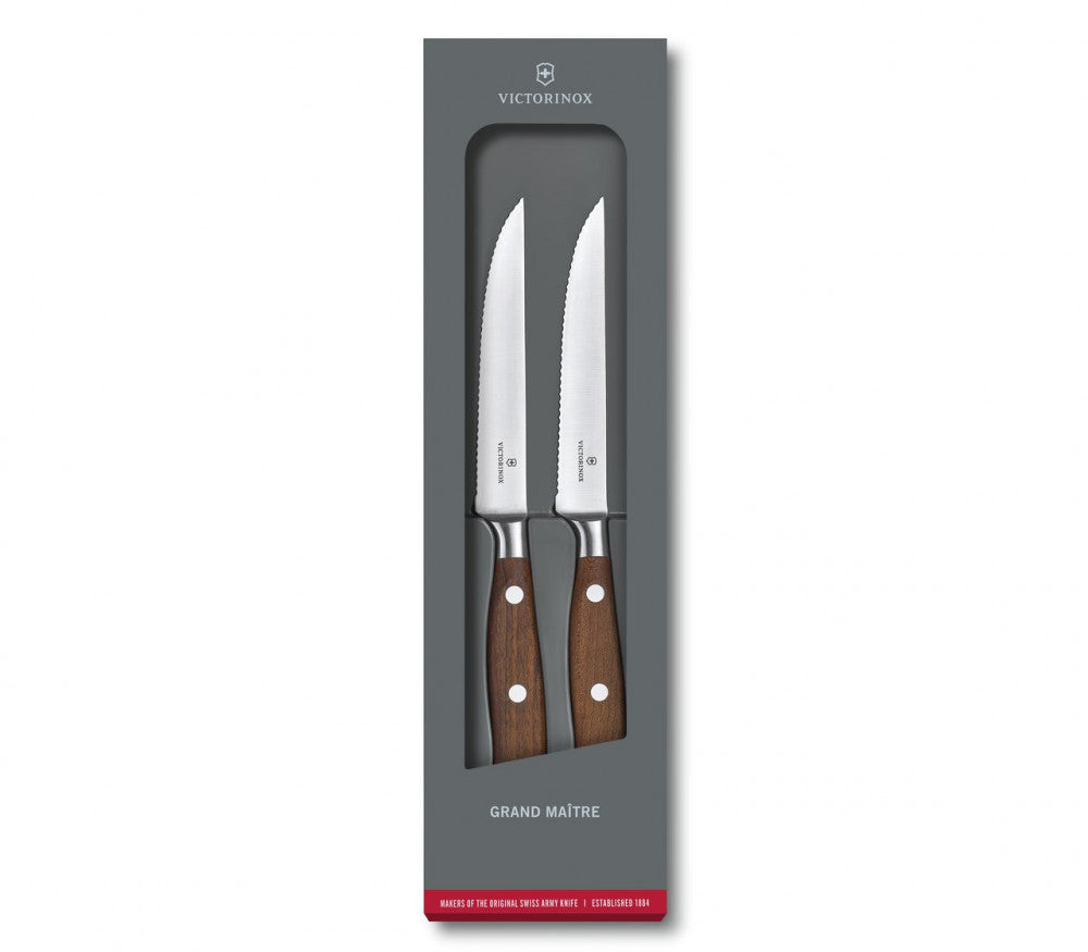Grand Maître Wood Steak Knife Set – 2 Pieces