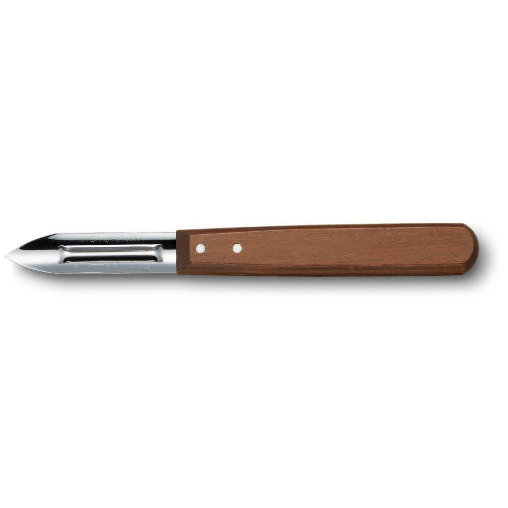 Double-Slotted Vegetable Peeler – Wood