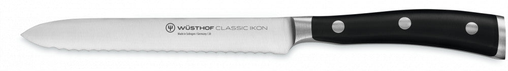 Classic Ikon Serrated Sausage Knife 14 cm