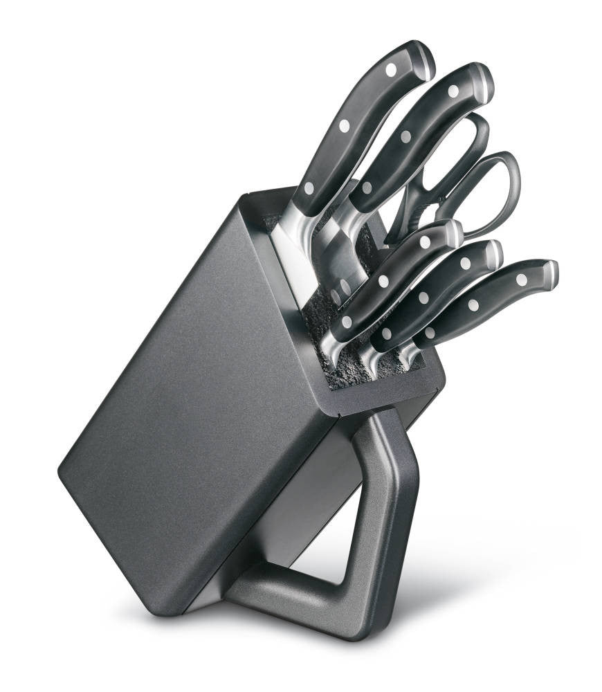 Grand Maître Knife Block Set, 6 Pieces – Black