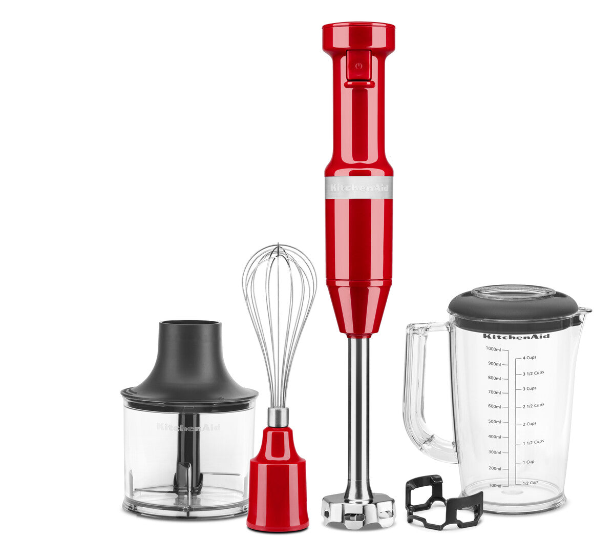 Hand Blender with Accessories – Empire Red