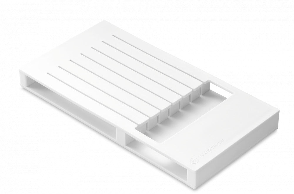 In-Drawer Knife Organizer, 7 Compartments – White