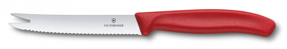 Swiss Classic Cheese And Sausage Knife – Red