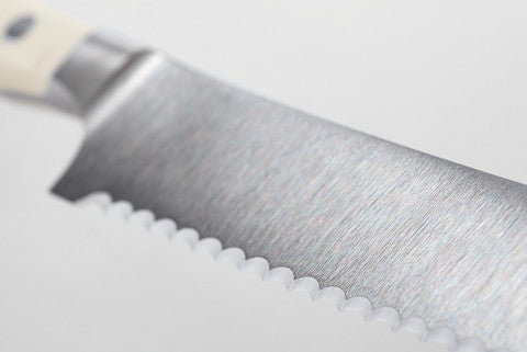 Classic Ikon Creme Serrated Sausage Knife 14 cm