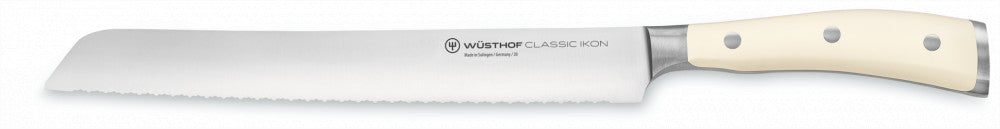 Classic Ikon Creme Double Serrated Bread Knife 23 cm