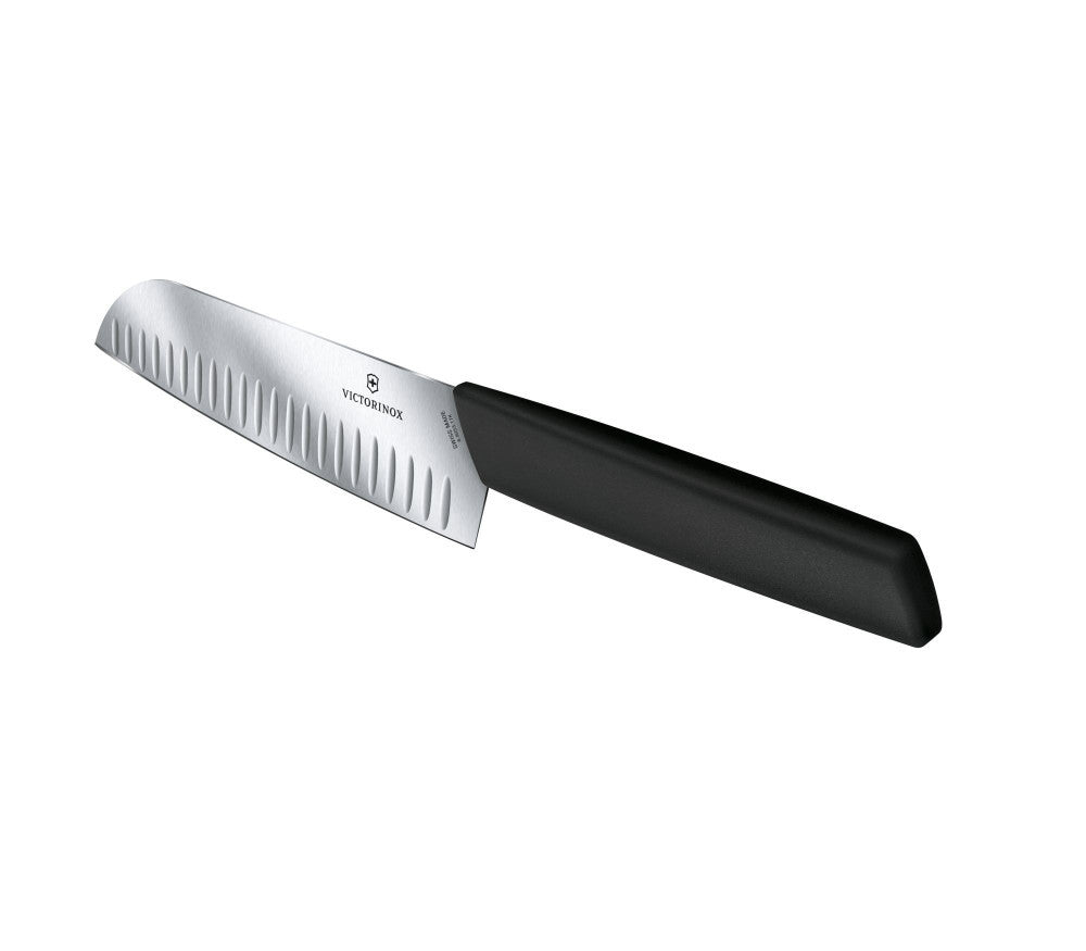 Swiss Modern Santoku Knife 17 cm – Black