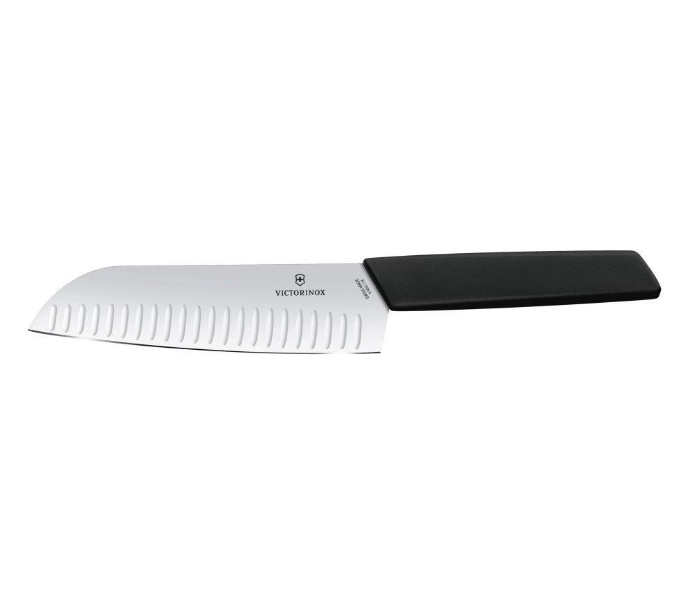 Swiss Modern Santoku Knife 17 cm – Black