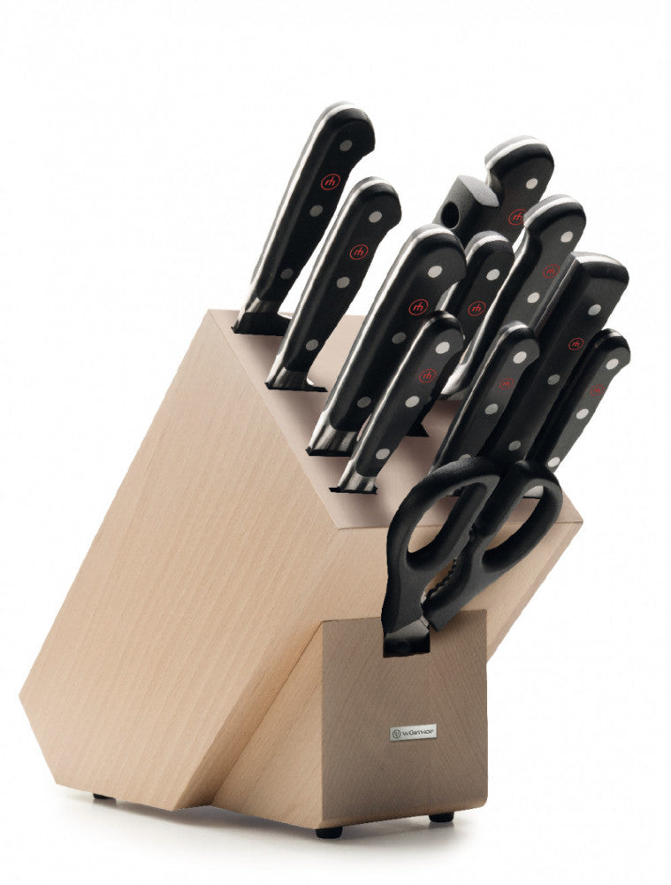 Classic Knife Block Set, 12 Pieces – Beechwood