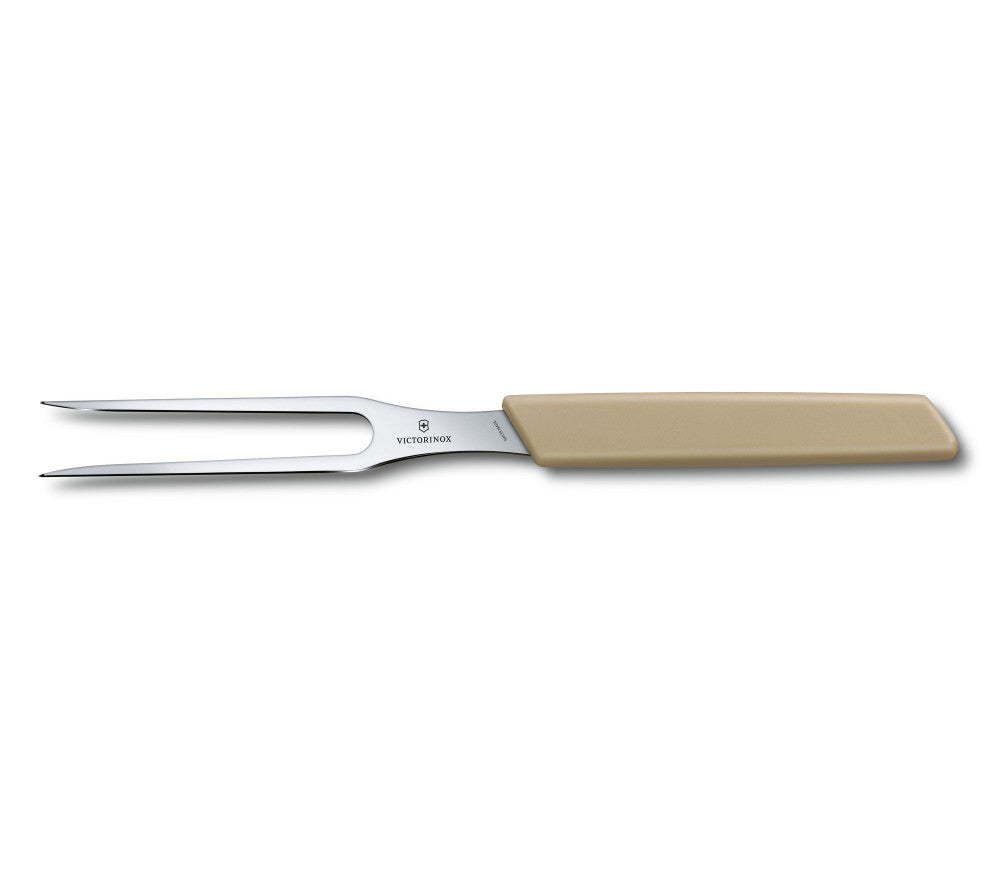 Swiss Modern Carving Fork – Beige