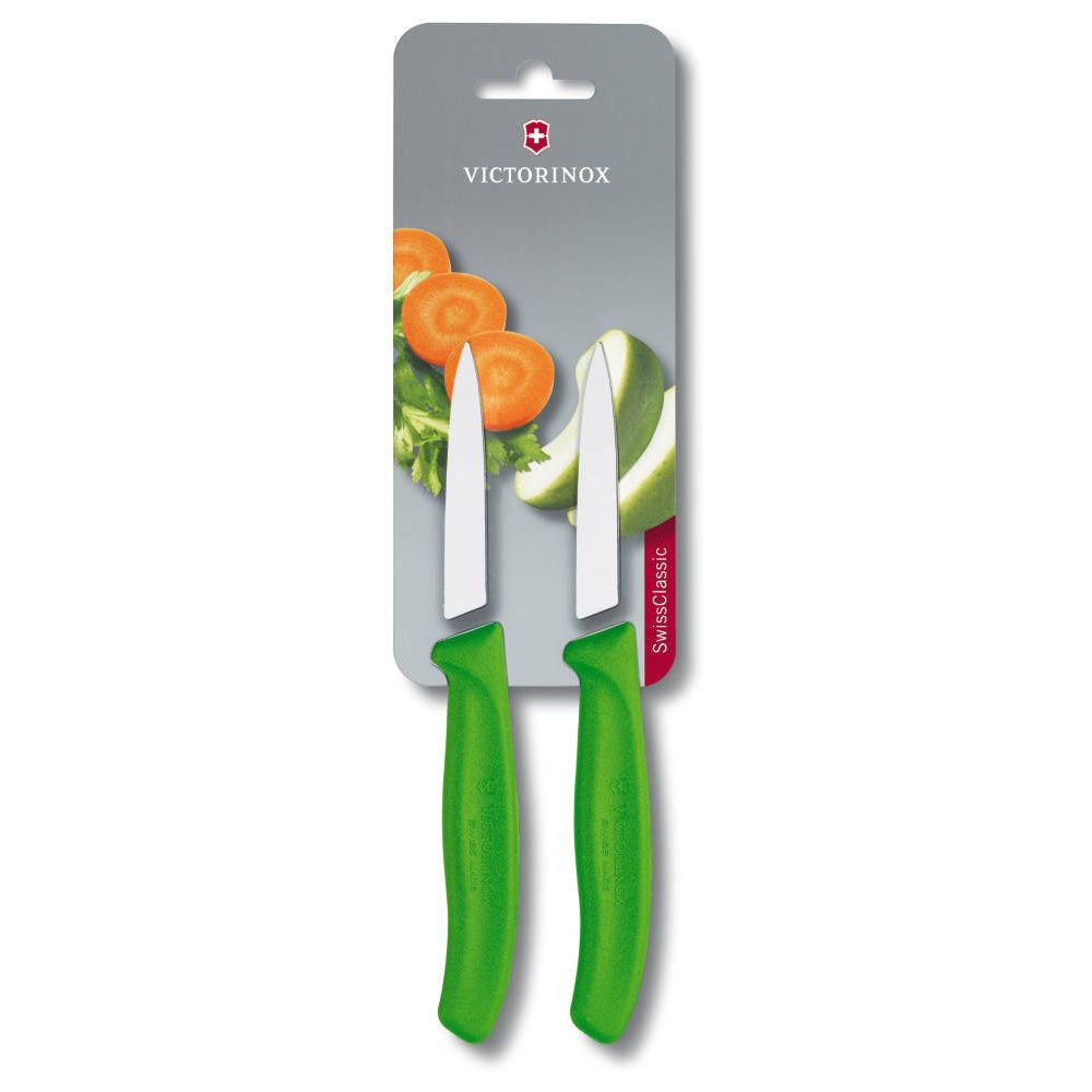 Swiss Classic Vegetable Knife Set, 2 Pieces – Green