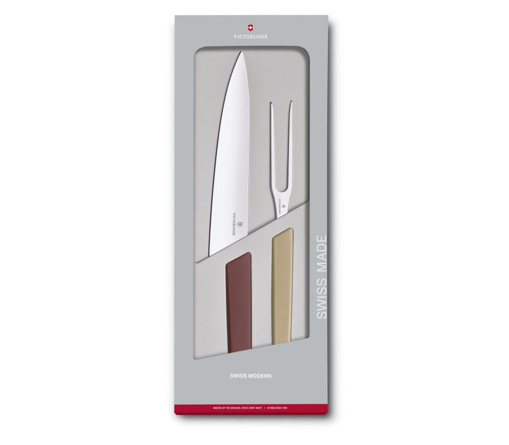 Swiss Modern Carving Set, 2 Pieces – Mixed Colors